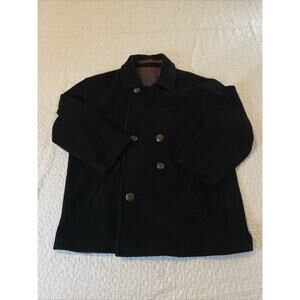 VTG Club Benson & Hedges Men's (S) Black Wool Blend Peacoat